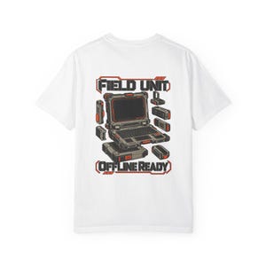Cyberdeck Field Unit Comfort Colors Shirt, Retro Portable Terminal Graphic Tee image 2
