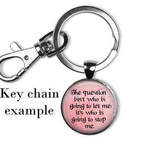 Even the darkest night will end and the sun will rise Victor Hugo Quote Glass Pendant Handmade Necklace Gift Present or Keychain image 4