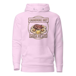 Carnivore Hoodie, Cotton Pullover - Front Pouch Pocket | Matching Drawstrings | 3-Panel Hood