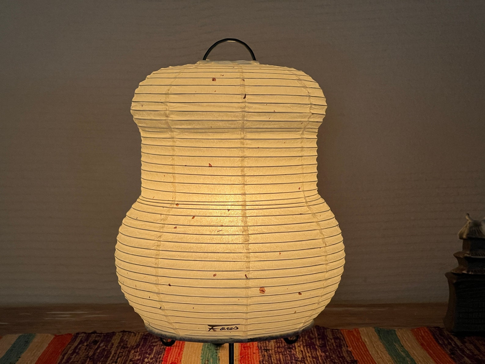 Washi Paper Lamp Made in Japan Table or Desk Zen Light Etsy