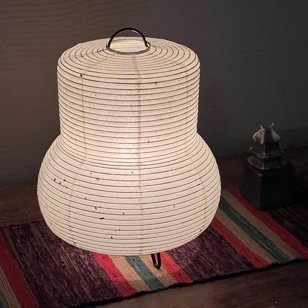 60 % de réduction sur la vente... Lampe de méditation zen japonaise (électrique UE), abat-jour en papier Washi, papier Washi fait à la main, inspiré de Neguchi, décoration intérieure, S-12