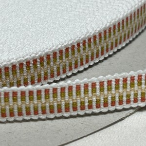 Até 50% de desconto na promoção... Sanada-Himo japonês, base rosa e tons pastéis mistos, cordão plano de algodão, 12 mm de largura, vendido por metro/jarda, Sanada-221