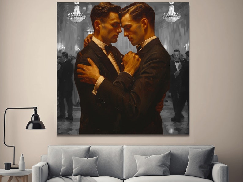 The Dance, Printable Wall Art, Gay Wedding Gift Digital Printable ...