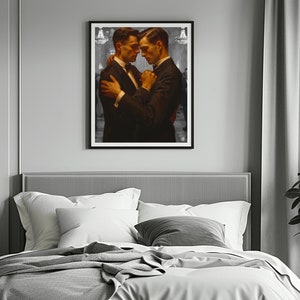 The Dance, Printable Wall Art, Gay Wedding Gift Digital Printable ...