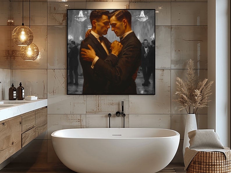 The Dance, Printable Wall Art, Gay Wedding Gift Digital Printable ...