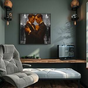 The Dance, Printable Wall Art, Gay Wedding Gift Digital Printable ...