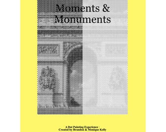 Momentos y monumentos: Patrones de pintura de puntos en PDF / 12 páginas de arte de puntos imprimibles / Páginas para colorear relajantes para adultos / Descarga instantánea