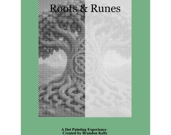 Motifs de peinture à points Racines et Runes (PDF) | 12 pages de coloriage à imprimer | Coloriages relaxants pour adultes | Téléchargement instantané