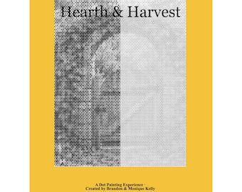 Patrones de pintura de puntos Hearth & Harvest en PDF / 12 páginas de arte de puntos imprimibles / Páginas para colorear relajantes para adultos / Descarga instantánea