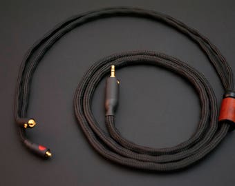 PLUSSOUND Echo Series Custom Cable for IEMs and Headphones - 2-Pin, MMCX, FitEar, Audeze, Sennheiser, HiFiMan, Oppo, Focal, and more