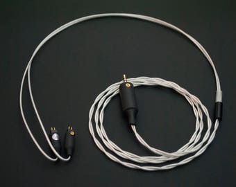 PLUSSOUND X Series Custom Cable for In Ear Monitors - CIEM/2-Pin, MMCX, FitEar, Audio-Technica, Sennheiser, Shure, and more