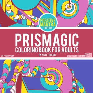 Prismagic Coloring Book for Adults Positive Mantra Edition image 2