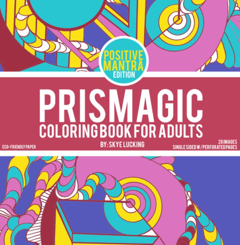 Prismagic Coloring Book for Adults Positive Mantra Edition image 2