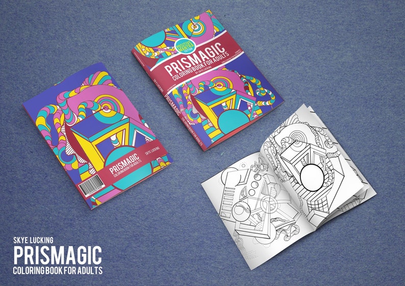 Prismagic Coloring Book for Adults Positive Mantra Edition image 3