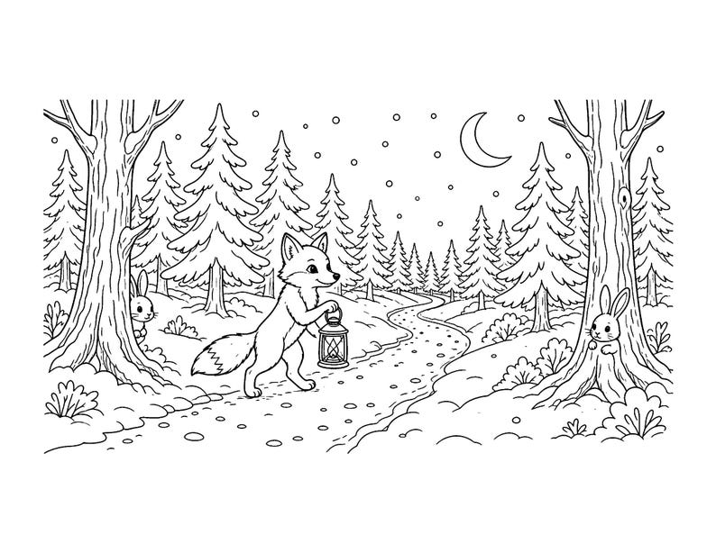 Twinkle Toasty Christmas: Christmas Coloring Book Printable PDF, Holiday Coloring Pages for Kids & Adults, Santa, Instant Download image 10