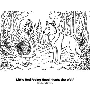 Storybook Attic: Enchanted Fairy Tale Classics | Vintage Fairy Tale Coloring Book for Adults, Teens and Kids, Detailed Storybook Scenes image 7