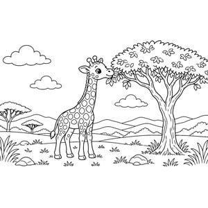 Knuffel Sprout Babies: Kleurboek met babydieren (printbaar PDF-bestand), schattige kleurplaten van bos- en boerderijdieren voor kinderen en volwassenen. afbeelding 3