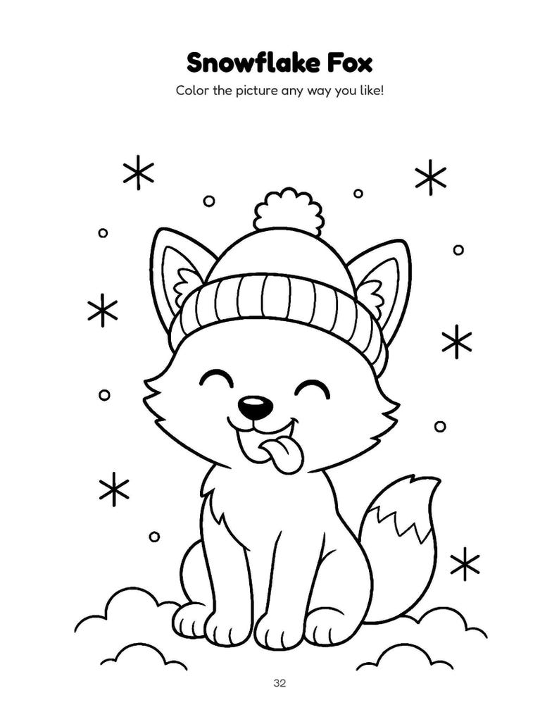 Penguin Activity Book Printable, 54 Designs | Winter Snow Coloring Pages and Activities for Kids & Adults, Ages 3-7, Printable PDF image 4
