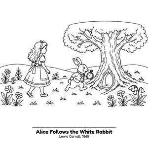Clásicos acogedores de Storybook Attic / Libro para colorear de cuentos de hadas acogedores para niños y adultos, escenas de cuentos sencillas y llamativas, PDF imprimible imagen 2