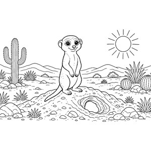Knuffel Sprout Babies: Kleurboek met babydieren (printbaar PDF-bestand), schattige kleurplaten van bos- en boerderijdieren voor kinderen en volwassenen. afbeelding 8