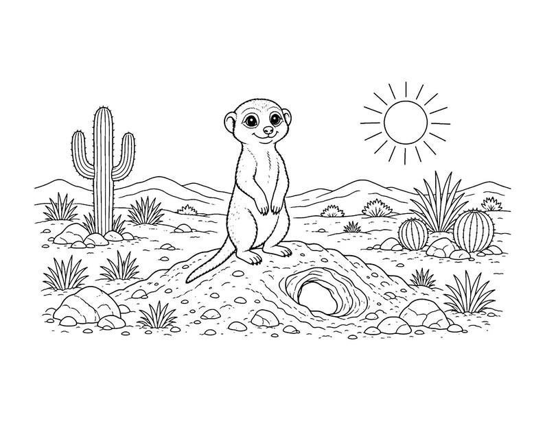 Knuffel Sprout Babies: Kleurboek met babydieren (printbaar PDF-bestand), schattige kleurplaten van bos- en boerderijdieren voor kinderen en volwassenen. afbeelding 8