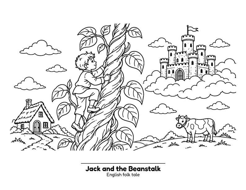Storybook Attic: Enchanted Fairy Tale Classics | Vintage Fairy Tale Coloring Book for Adults, Teens and Kids, Detailed Storybook Scenes image 9