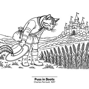 Storybook Attic: Enchanted Fairy Tale Classics | Vintage Fairy Tale Coloring Book for Adults, Teens and Kids, Detailed Storybook Scenes image 8