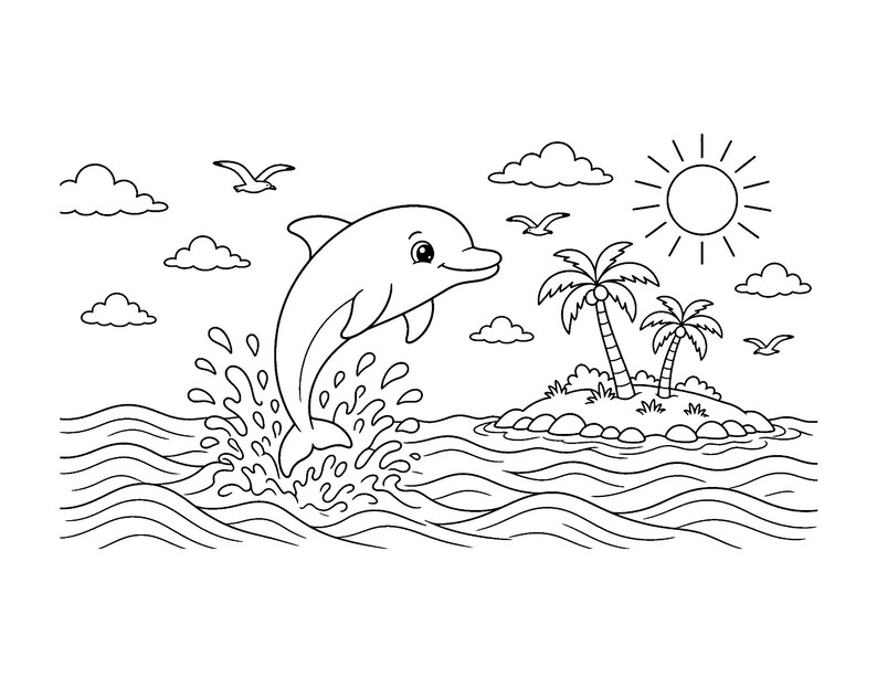 Knuffel Sprout Babies: Kleurboek met babydieren (printbaar PDF-bestand), schattige kleurplaten van bos- en boerderijdieren voor kinderen en volwassenen. afbeelding 7