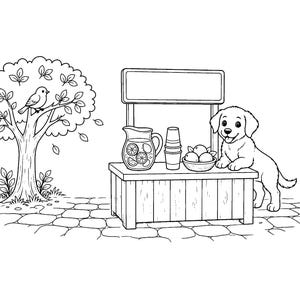 Waggy Tail Cuddles / Libro para colorear de perros y cachorros para niños y adultos, llamativo y fácil, PDF imprimible, descarga instantánea imagen 10