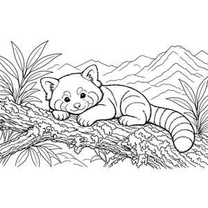 Knuffel Sprout Babies: Kleurboek met babydieren (printbaar PDF-bestand), schattige kleurplaten van bos- en boerderijdieren voor kinderen en volwassenen. afbeelding 9