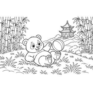 Knuffel Sprout Babies: Kleurboek met babydieren (printbaar PDF-bestand), schattige kleurplaten van bos- en boerderijdieren voor kinderen en volwassenen. afbeelding 10