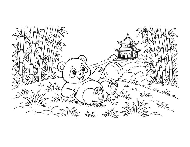 Knuffel Sprout Babies: Kleurboek met babydieren (printbaar PDF-bestand), schattige kleurplaten van bos- en boerderijdieren voor kinderen en volwassenen. afbeelding 10
