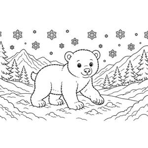 Knuffel Sprout Babies: Kleurboek met babydieren (printbaar PDF-bestand), schattige kleurplaten van bos- en boerderijdieren voor kinderen en volwassenen. afbeelding 6