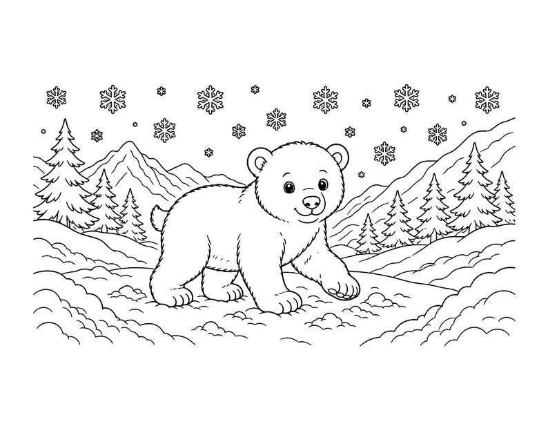Knuffel Sprout Babies: Kleurboek met babydieren (printbaar PDF-bestand), schattige kleurplaten van bos- en boerderijdieren voor kinderen en volwassenen. afbeelding 6