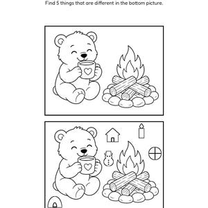 Penguin Activity Book Printable, 54 Designs | Winter Snow Coloring Pages and Activities for Kids & Adults, Ages 3-7, Printable PDF image 5