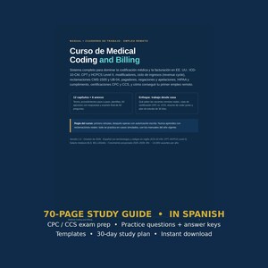 Medical Coding Study Guide in Spanish | CPC CCS Exam Prep (PDF Download)