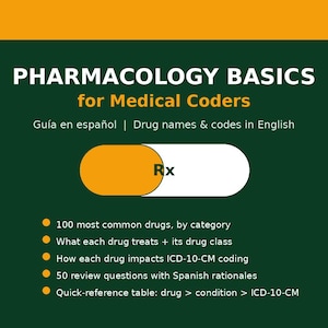 Pharmacology Basics for Medical Coders in Spanish | 100 Drugs and Coding Impact