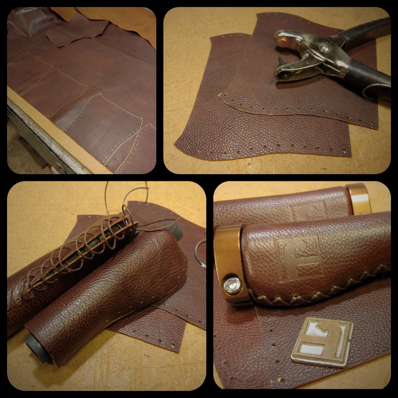 leather bicycle grips