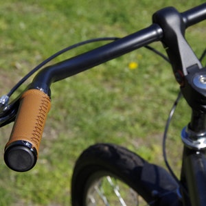Leather Grips for Bicycle.