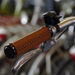 Poignée de vélo grip couleur marron mettre poignée sur guidon