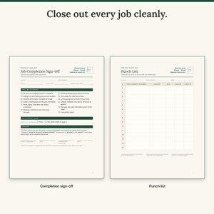 Contractor Client Forms Bundle, Estimate, Change Order, Warranty (PDF Download) image 7