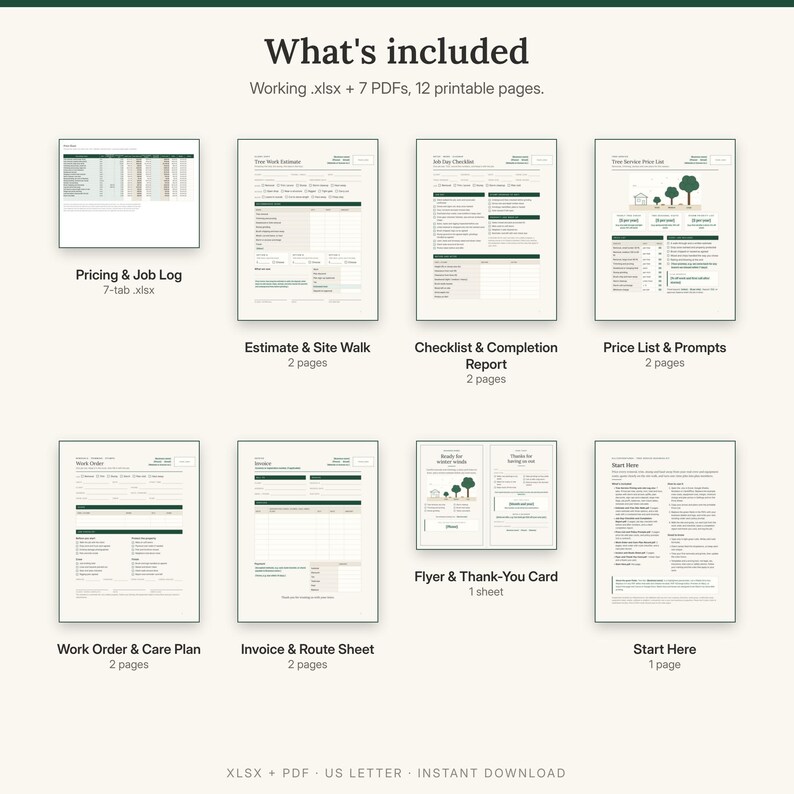 K&ouml;nnte beinhalten: Ein digitales Gesch&auml;ftsvorlagen-Set mit Preis- und Arbeitsjournal, Kostenvoranschlag, Checkliste, Preisliste, Arbeitsauftrag, Rechnung, Flyer, Dankeskarte sowie einer Startanleitung f&uuml;r die professionelle Dokumentation.