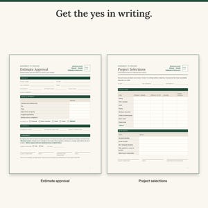 Contractor Client Forms Bundle, Estimate, Change Order, Warranty (PDF Download) image 5