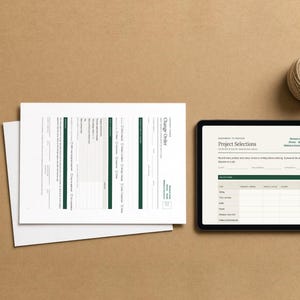 Contractor Client Forms Bundle, Estimate, Change Order, Warranty (PDF Download) image 2