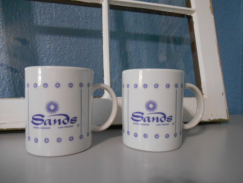 Sands Hotel Casino Las Vegas Coffee Mugs 4 Las Vegas Etsy