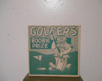 Golfing humorous gift, Golfer's Boobie Prize, Gag gift, Sporting gift, Golfing gift, Father's Day, Gift for dad