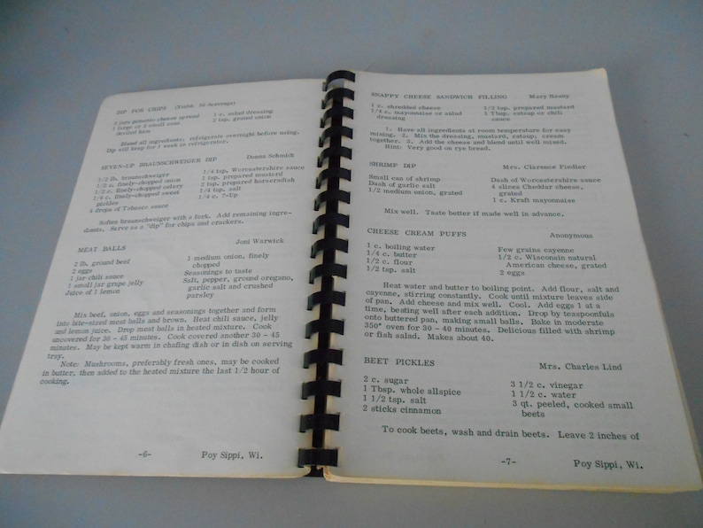 Emmaus Lutheran Church Poy Sippi WI Cookbook Etsy