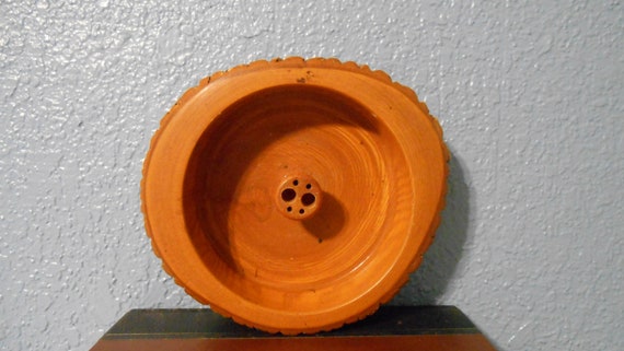 Wooden Nut Bowl Folk Art Americana Tree Branch Nut Bowl Etsy