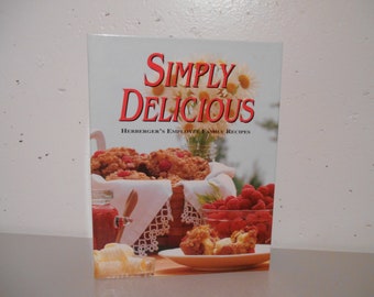 Simply Delicious Herberger's Employee Family Recipes cookbook, Herberger's store, Collectible cookbook