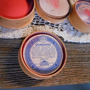Whitehall Heather Rouge Oramber face powder, Whitehall Pharmacal Company, Vintage make up image 8